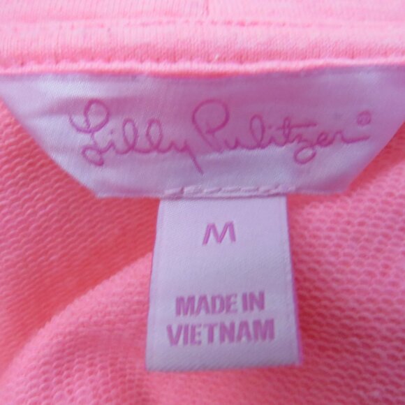 Lilly Pulitzer Size Medium Pink Captain Popover Sweater Pullover UPF 50+ - Picture 2 of 6